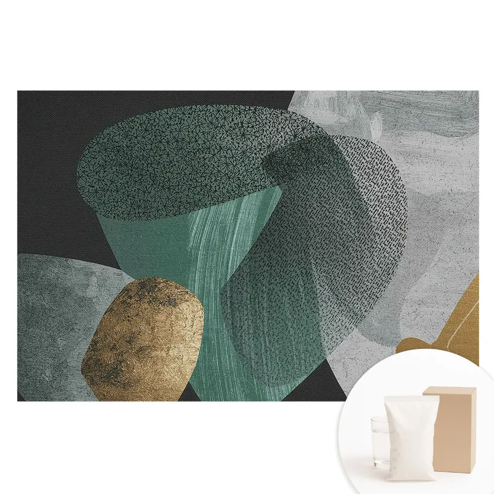 Papier peint panoramique intissé à motifs géométriques modernes et minimalistes