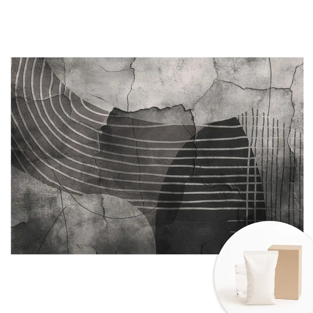 Papier peint photo sur intissé au motif géométrique abstrait moderne
