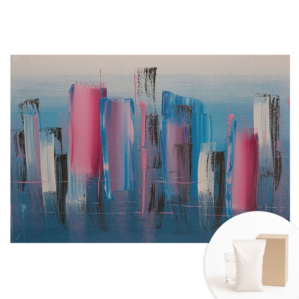 Papier peint intissé panoramique à rayures abstraites colorées et dynamiques