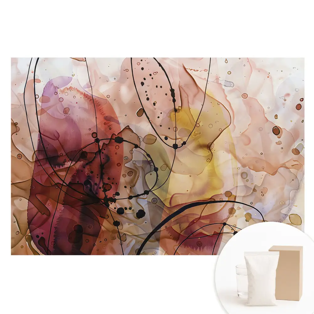 Papier peint intissé abstraction colorée énergie et élégance