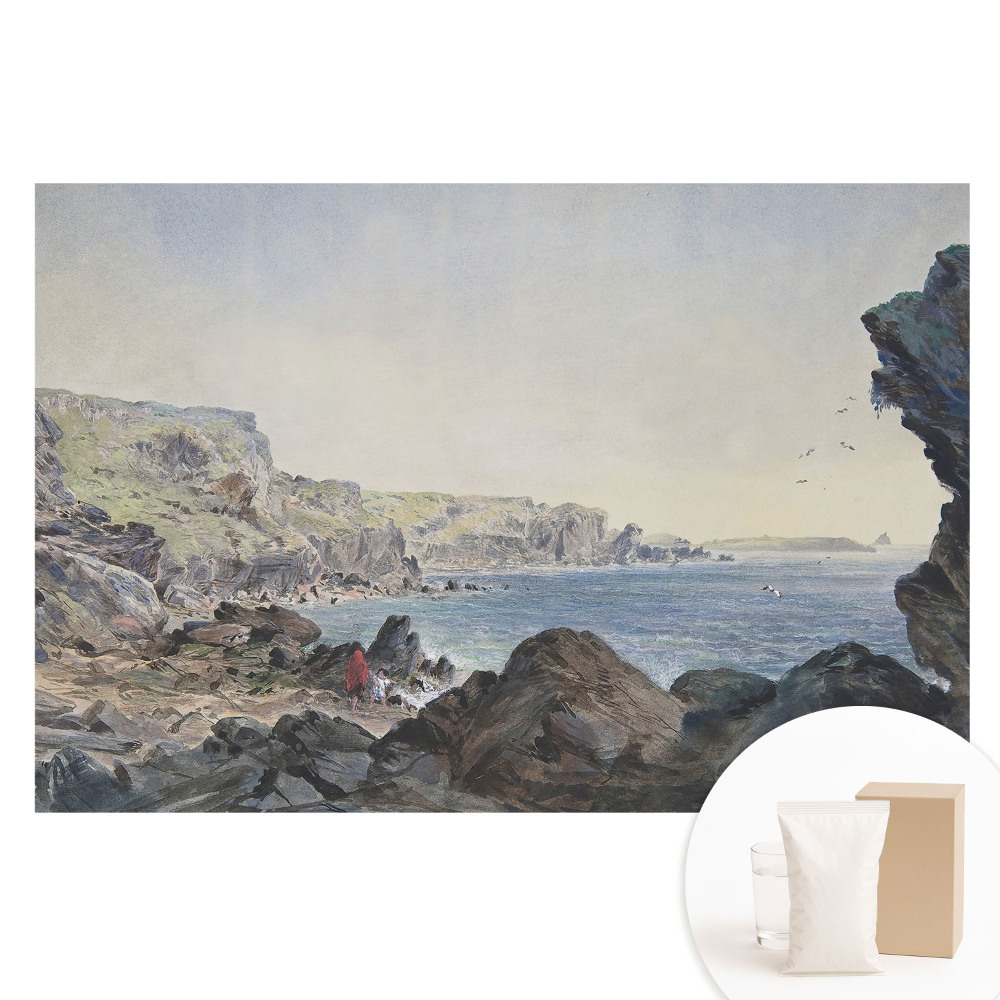 Papier peint intissé imprimé paysage romantique en bord de mer