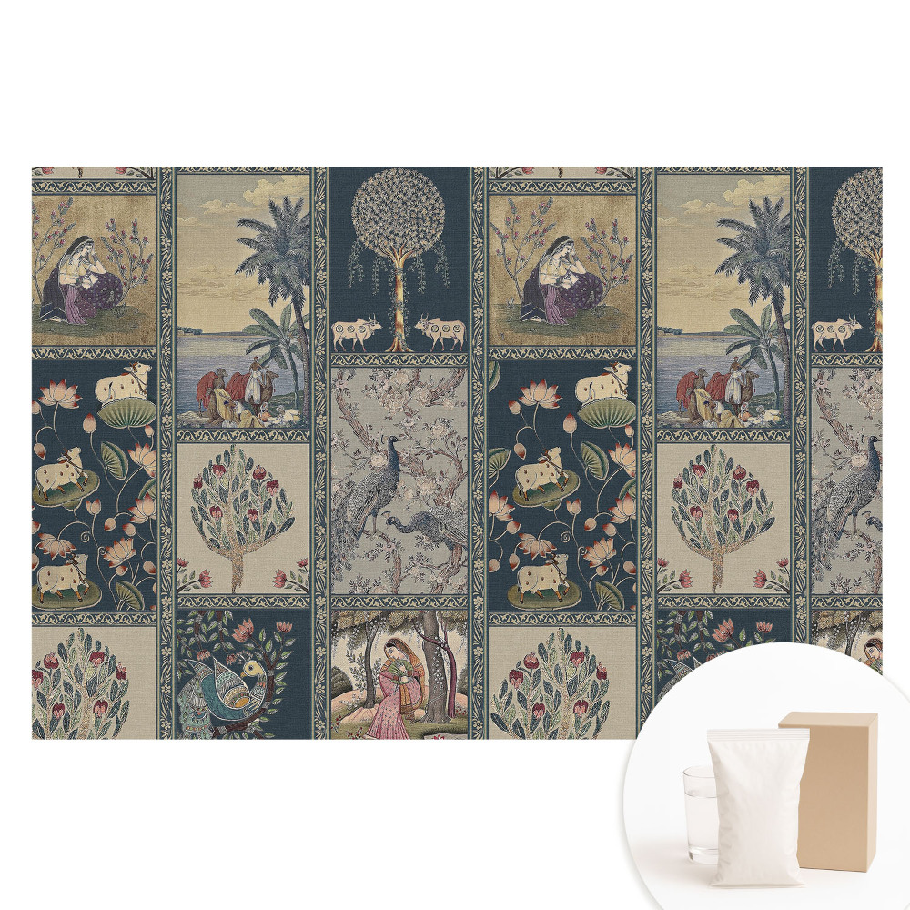 Papier peint photo grand format pour le mur patchwork classique de la nature