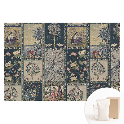 Papier peint photo grand format pour le mur patchwork classique de la nature