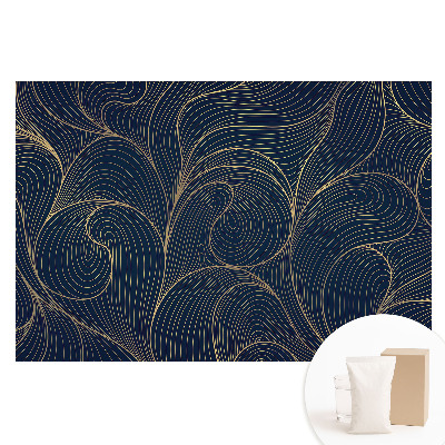 Papier peint photographique sur tissu non tissé lignes ondulées élégance harmonie