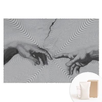 Papier peint photographique intissé Mains en lignes concentriques