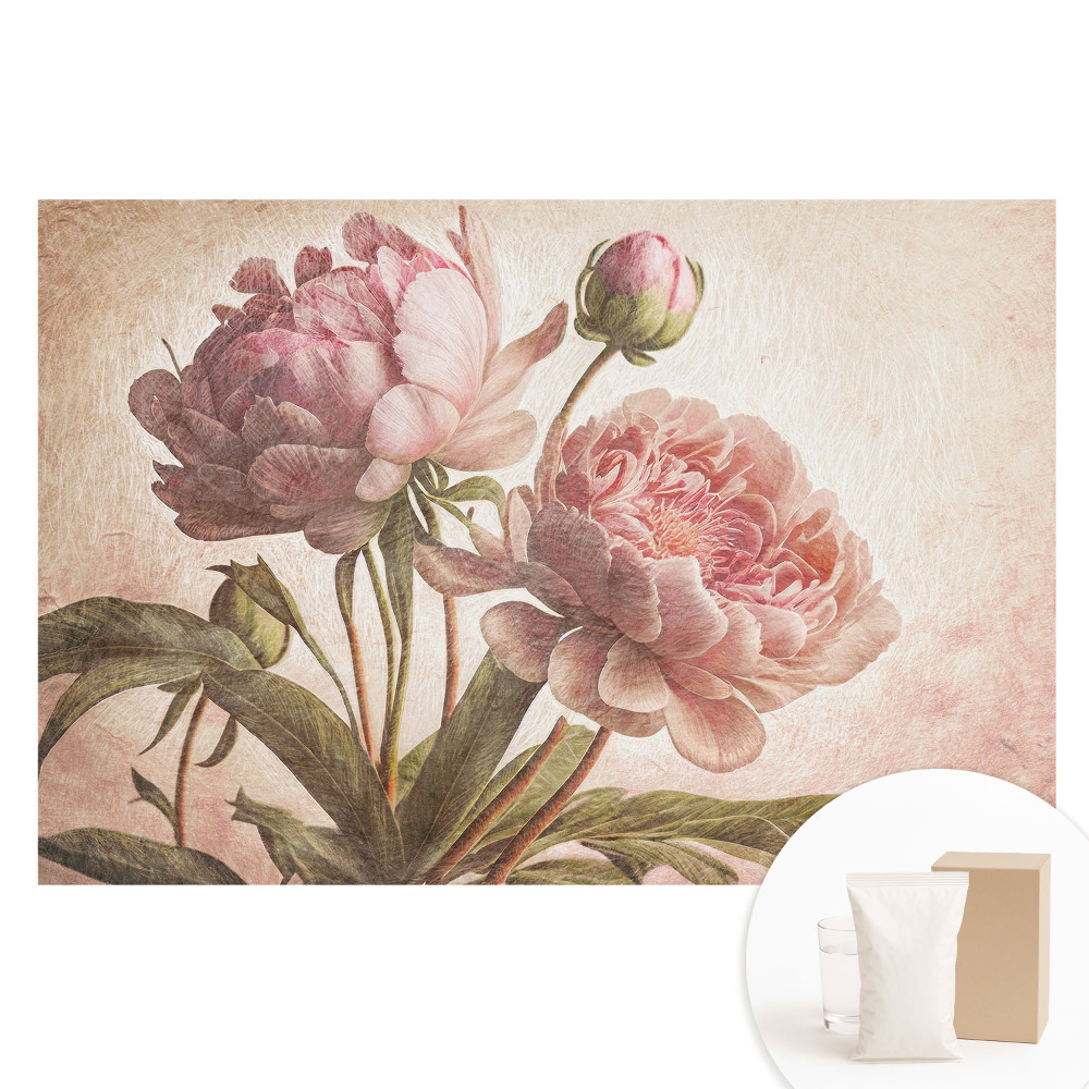 Papier peint intissé imprimé Fleurs de pivoine dans un style classique