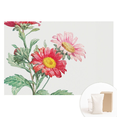 Papier peint photo sur tissu non tissé Des motifs floraux subtils dans un style classique