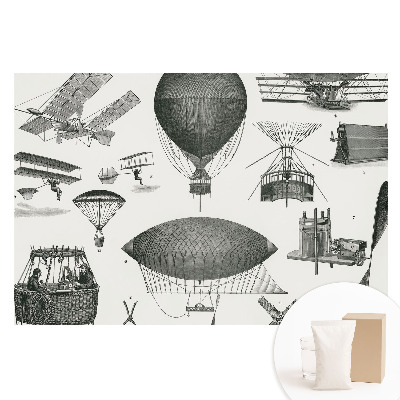 Papier peint photo grand format Inventions aéronautiques rétro