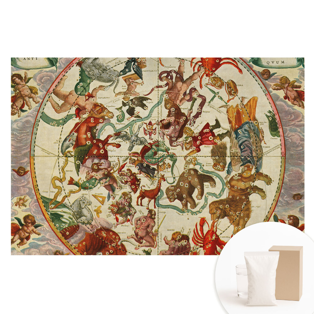 Papier peint photographique sur tissu non tissé Cosmogramme classique avec figures mythologiques