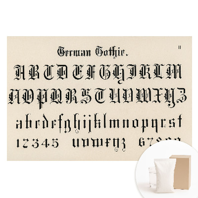 Papier peint intissé motif alphabet gothique élégant décoratif