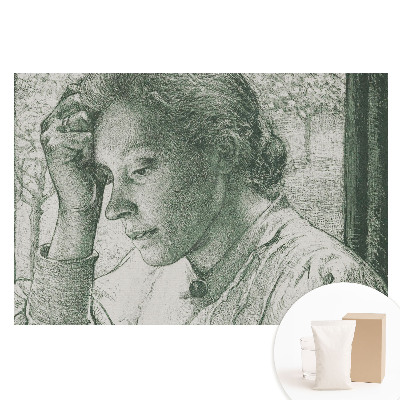 Papier peint intissé Portrait d'une femme pensive