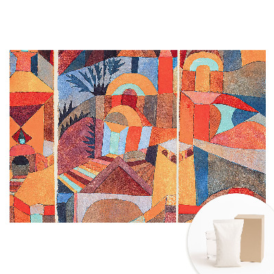 Papier peint intissé énergie de symétrie d'abstraction colorée