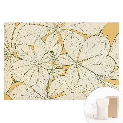 Papier peint photographique sur tissu non tissé Style : minimalisme, harmonie, feuillage, ambiance chaleureuse