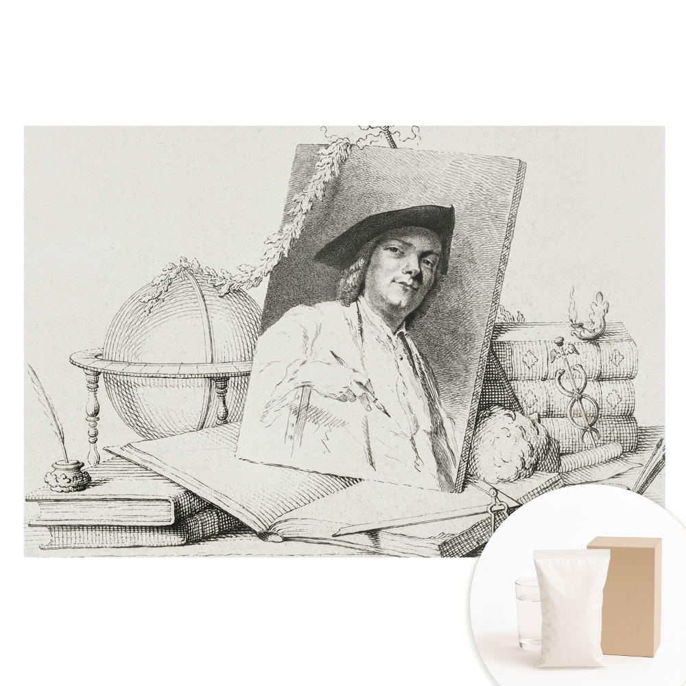 Papier peint panoramique sur tissu intissé illustration de portrait classique