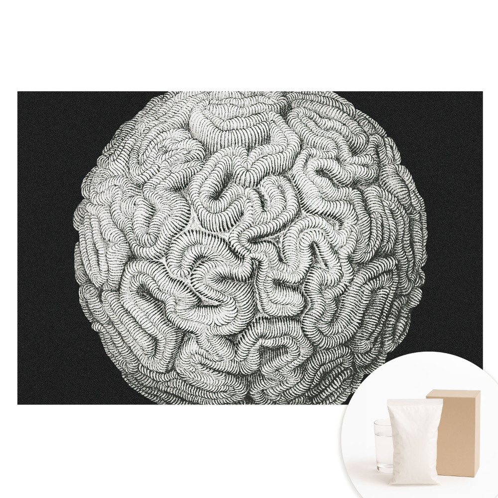Papier peint photo grand format structure sphérique monochrome harmonieuse