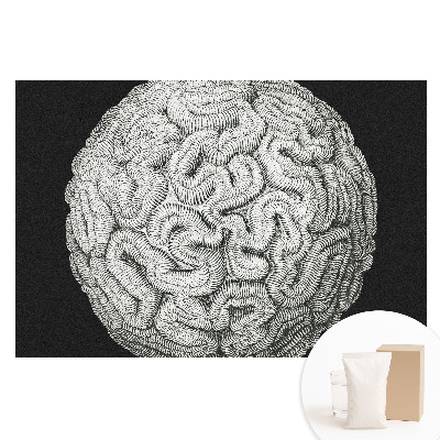 Papier peint photo grand format pour le mur Structure sphérique monochrome harmonieuse