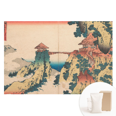 Papier peint panoramique intissé Pont oriental sur la falaise