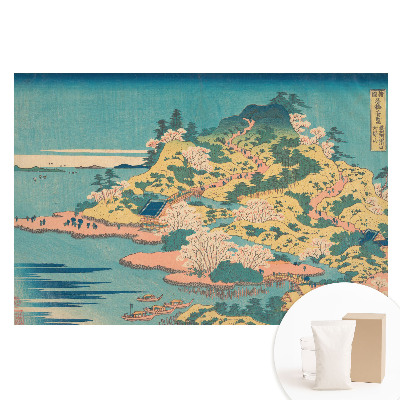 Papier peint panoramique sur tissu non tissé motif paysage insulaire classique