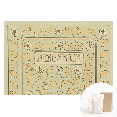 Papier peint photo grand format Herbarium motif Art nouveau