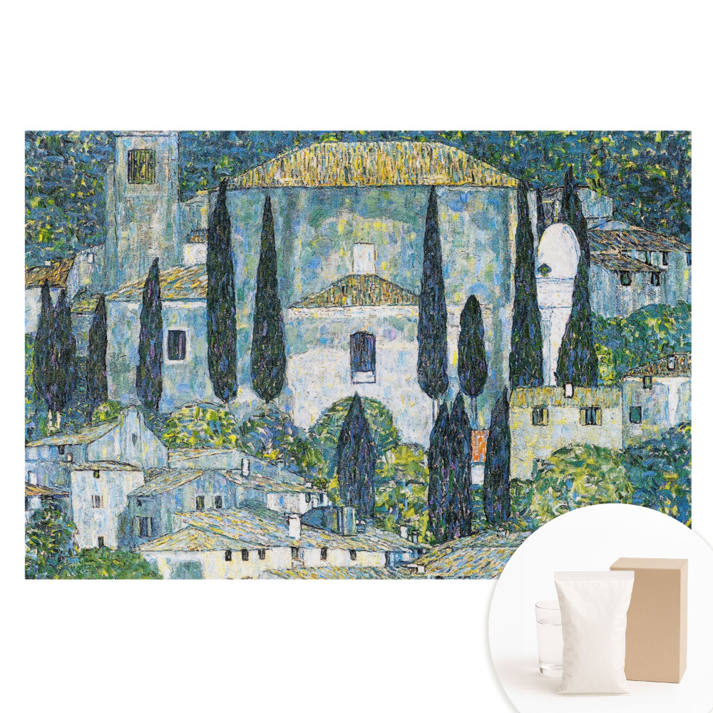 Papier peint photographique sur tissu non tissé Une ville méditerranéenne pleine de verdure