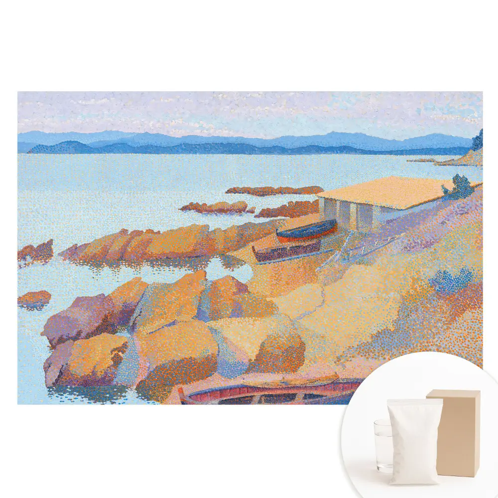 Papier peint panoramique intissé paysage marin impressionniste