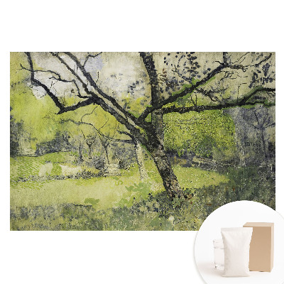 Papier peint photo imprimé sur tissu non tissé espace vert dans l'arbre du parc