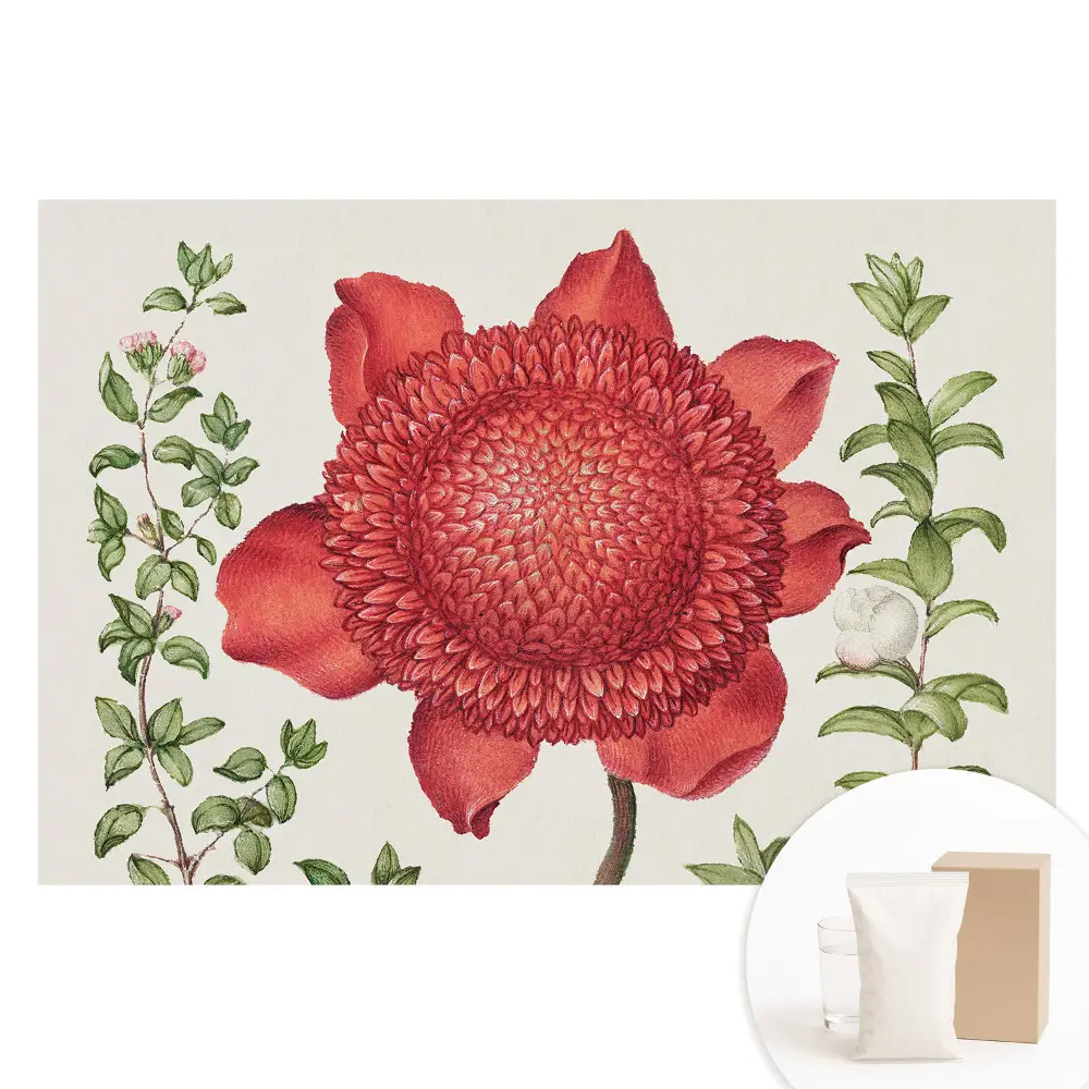 Papier peint photo floral classique sur tissu non tissé