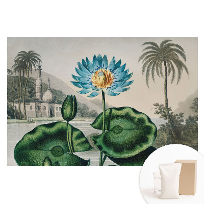 Papier peint intissé Un lys exotique dans un cadre tropical