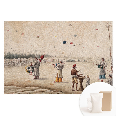 Papier peint intissé Des cerfs-volants sur fond historique