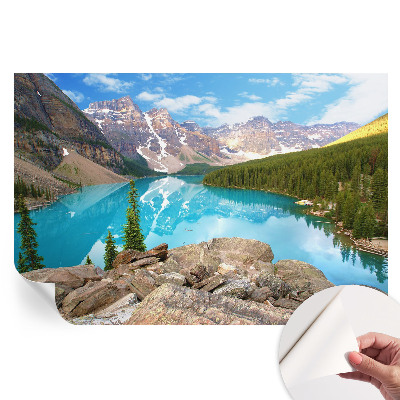 Papier peint photo moderne Lac Bleu pour salon