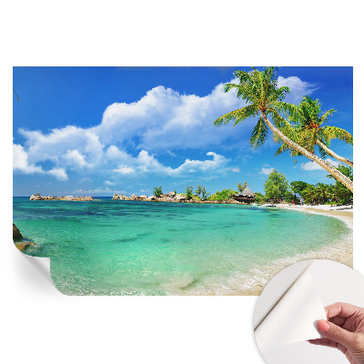 Papier peint autocollant paradis tropical pour le salon
