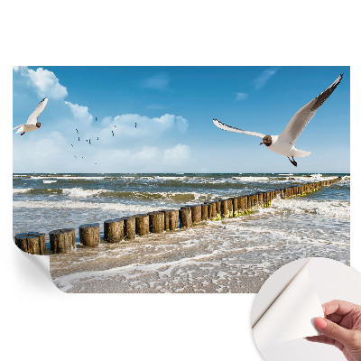 Papier peint photo moderne paysage marin pour salon