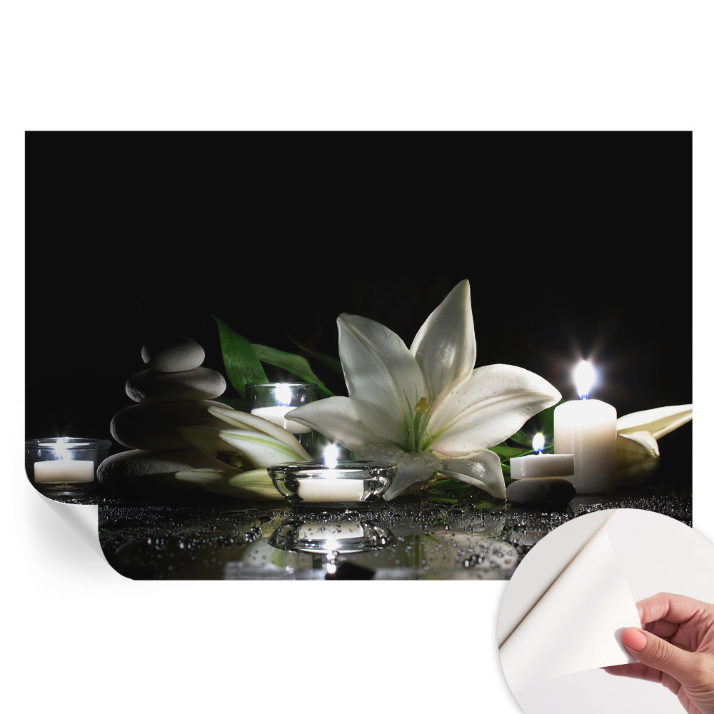 Papier peint autocollant pour salon motif scène relaxante