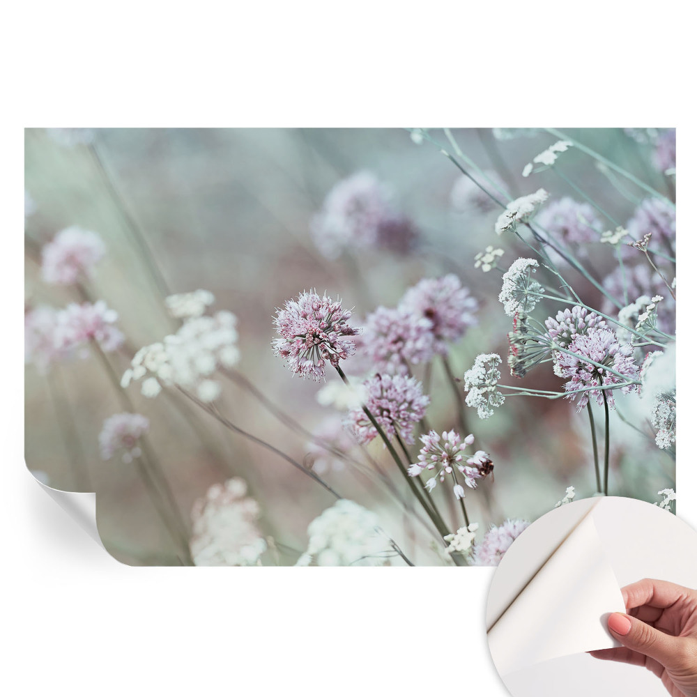 Papier peint photo moderne pour le salon fleurs sauvages