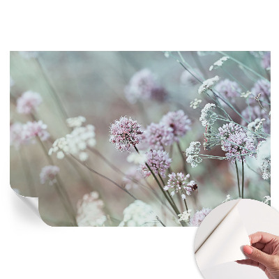 Papier peint photo moderne pour le salon fleurs sauvages