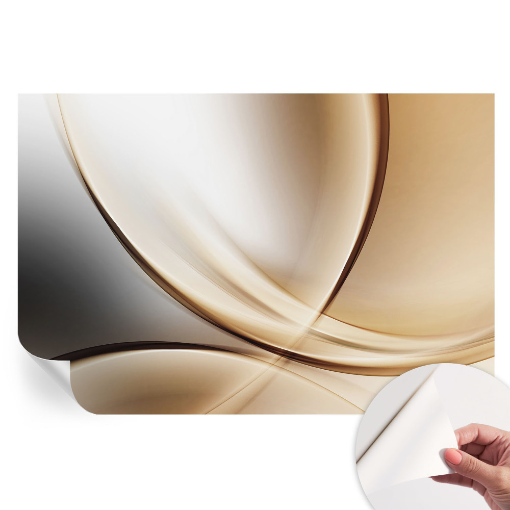 Papier peint photo moderne pour le salon Lignes arrondies