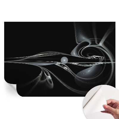 Papier peint photo moderne pour salon Lignes de fluide