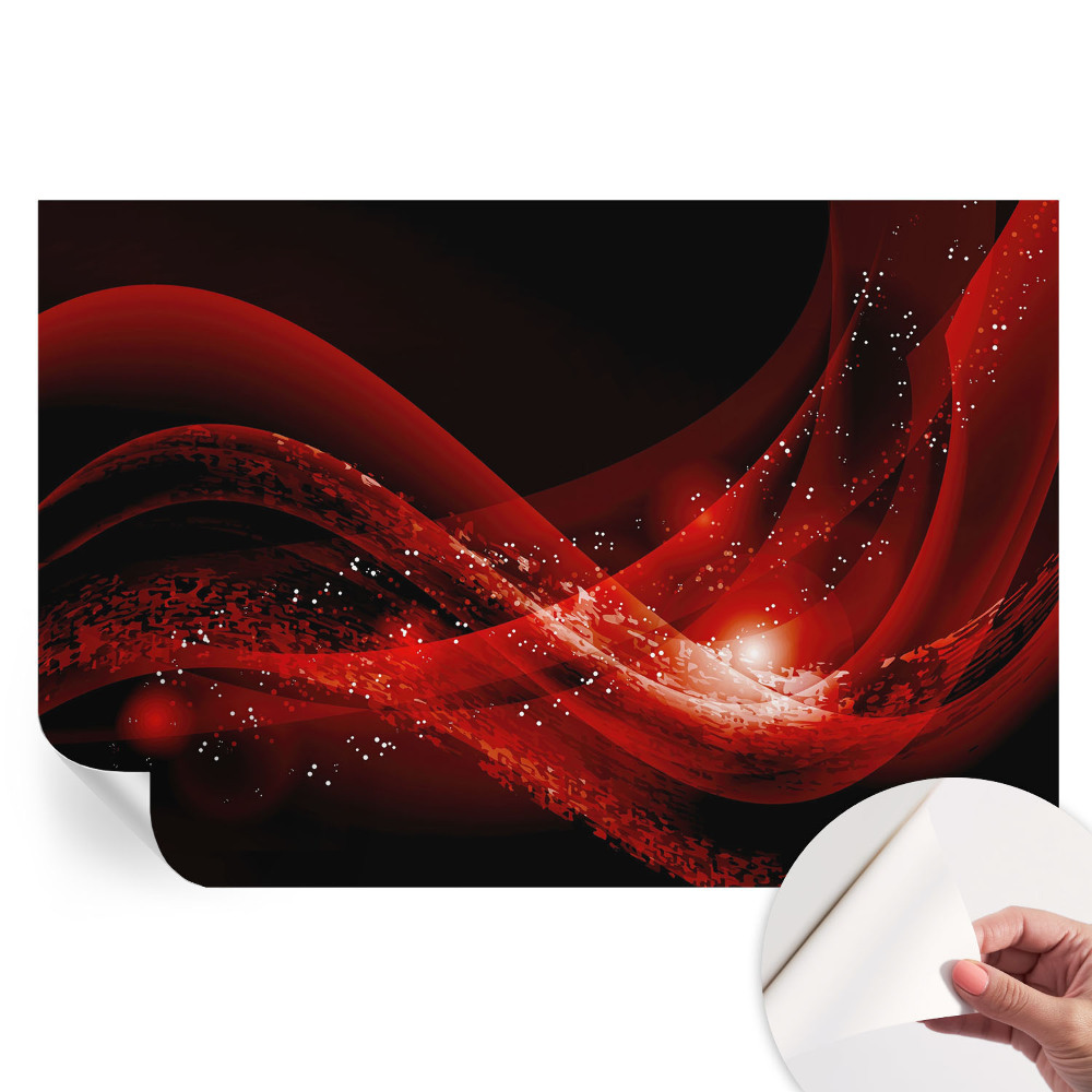 Papier peint photo moderne pour le salon Vortex rouge