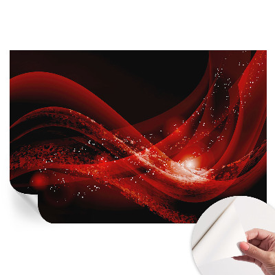 Papier peint photo moderne pour le salon Vortex rouge