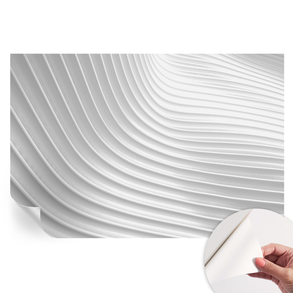 Papier peint autocollant pour le salon Ondulations élégantes