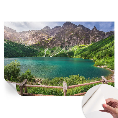 Papier peint photo autocollant paysage de montagne