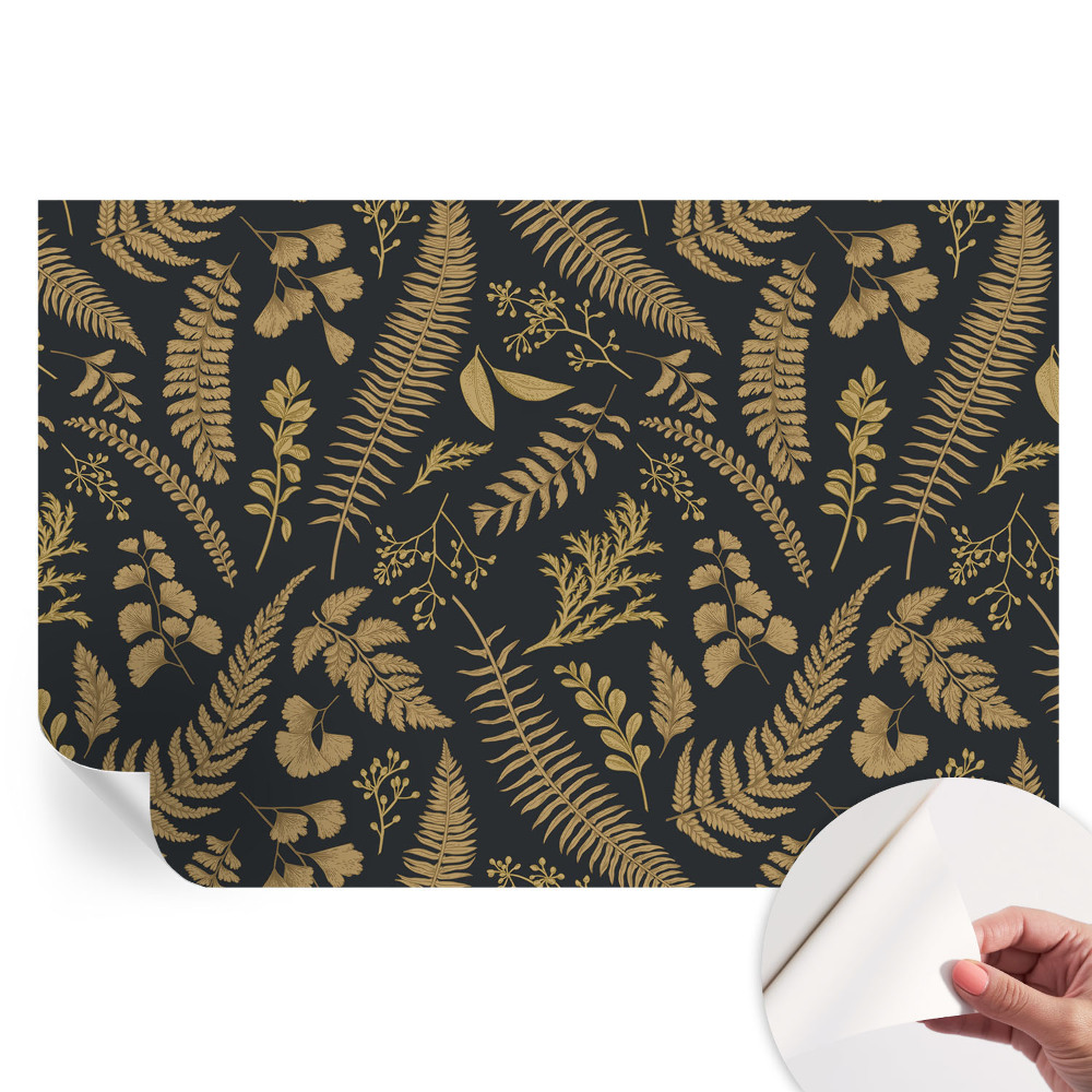 Papier peint photo moderne à motif de feuilles botaniques pour salon