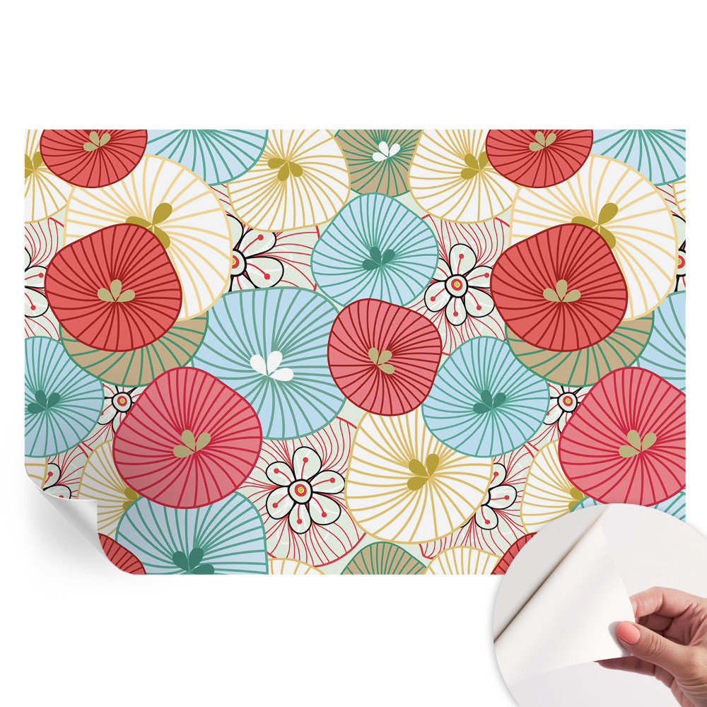 Papier peint autocollant pour le salon Motif floral