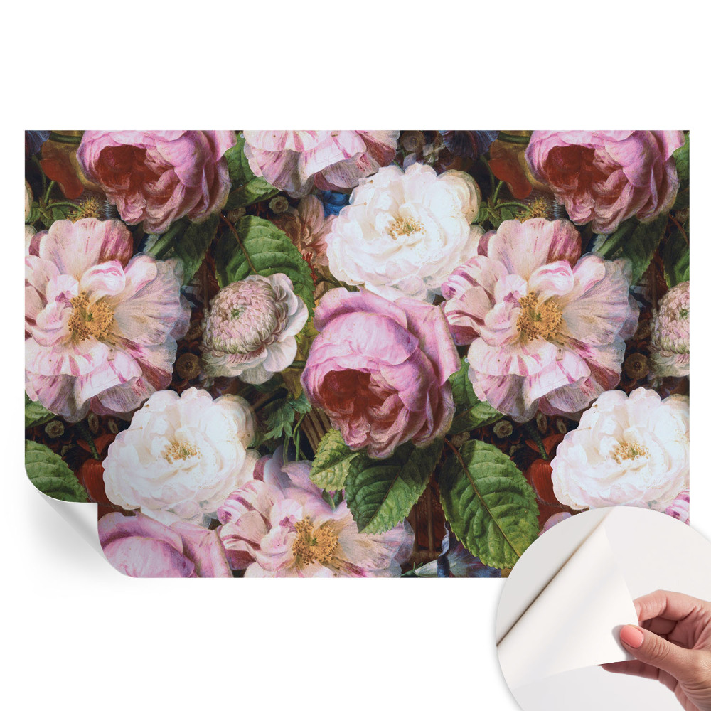 Papier peint autocollant pour salon élégance florale
