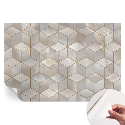 Papier peint autocollant pour le salon Mosaïque géométrique