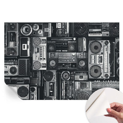 Papier peint autocollant pour le salon Radio rétro