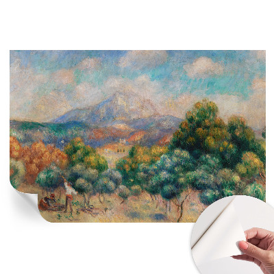 Papier peint autocollant paysage de montagne pour le salon