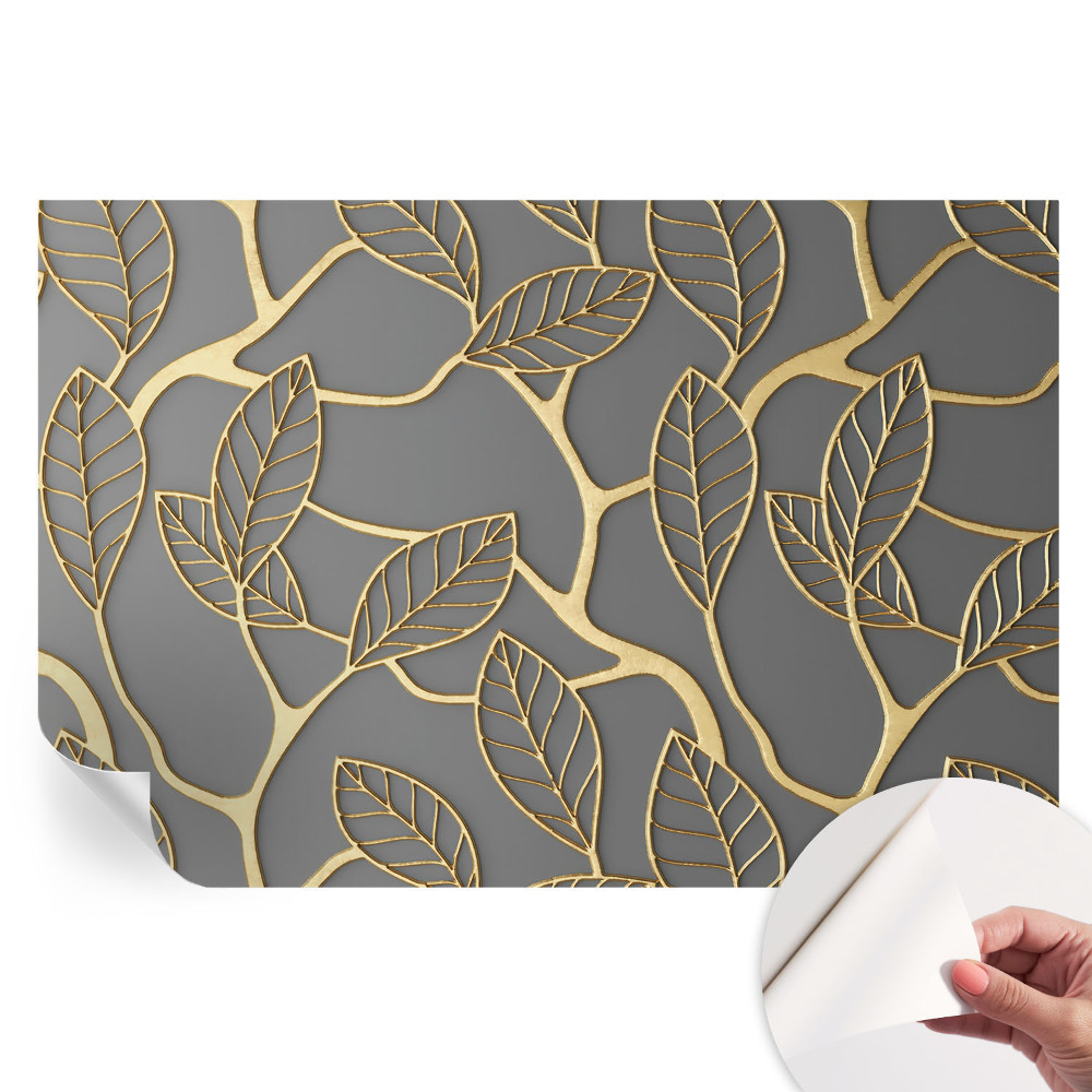 Papier peint photo autocollant pour la chambre Feuilles élégantes