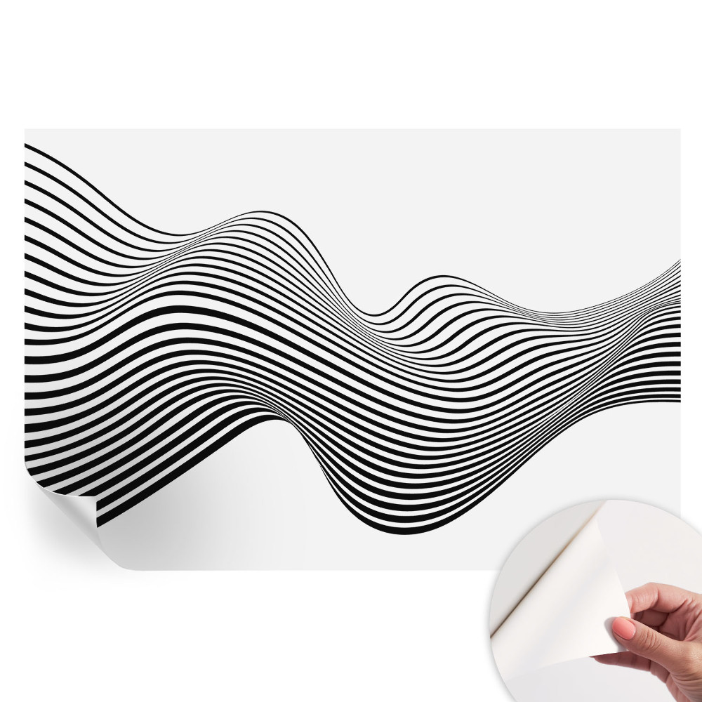 Papier peint photo autocollant pour chambre Abstraction dynamique