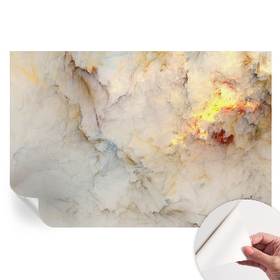 Papier peint autocollant pour salon motif paysage coloré